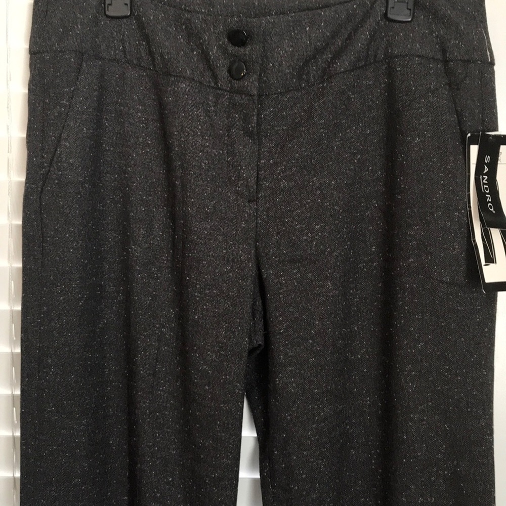 NWT Sandro Black and Gray pants Size 14. 🛍